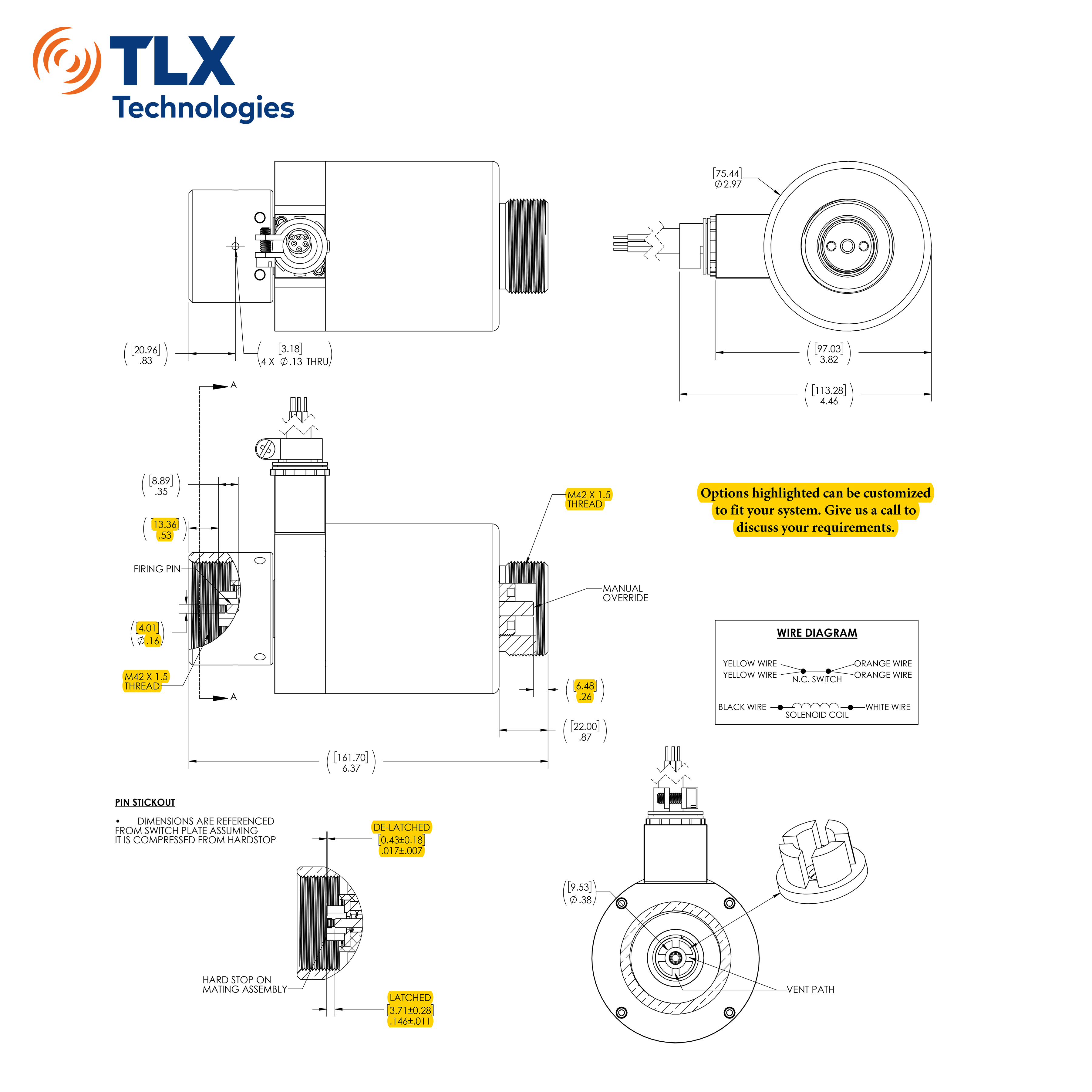 带安装反馈的高压脱扣式电磁启动器